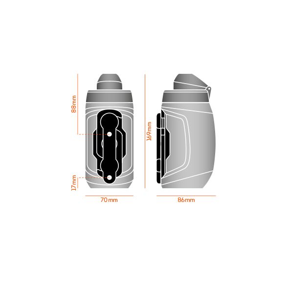 TWIST bottle 450 + bike base