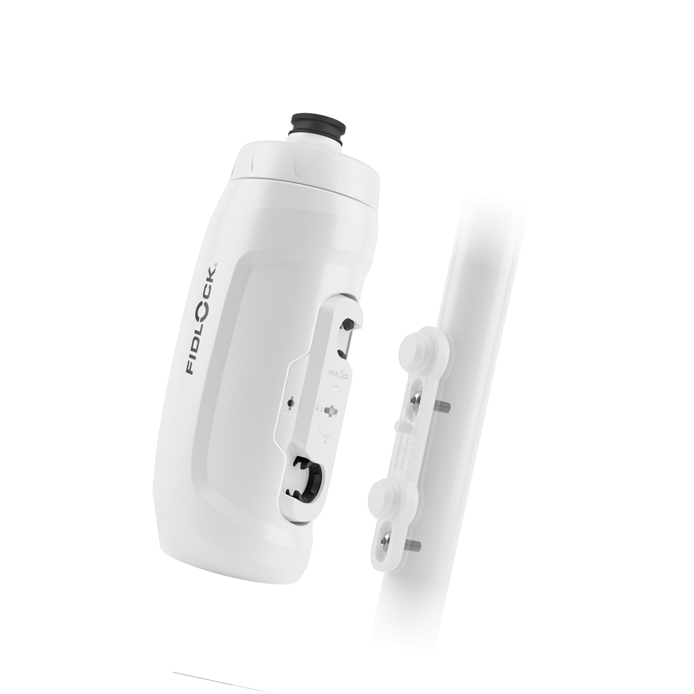 TWIST bottle + bike base polar white